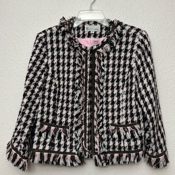Elliott Lauren Tweed Jacket Size 8 - Picture 1 of 8